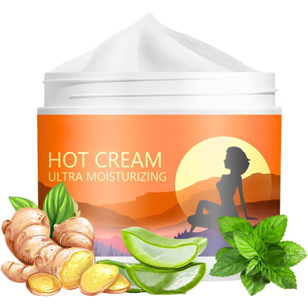 Gogerstar Cream Hot Skin Tightening For Body,Firming Lotion For Loose & Saggy Skin- Slimming With Ginger&Mint - Deeply Moisturising&Long-Lasting Heating
