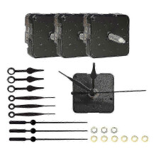 (As show, One size) 3 Pieces Clock Movements DIY Wall Clock Battery Operated Mechanism Clock Matching Parts and Pointer