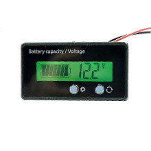 (As show, One size) 12 V/24V/36V/48V Battery Capacity Controller Charge- Discharge Monitor Voltage Tester Battery Capacity Tester Voltage Voltmeter