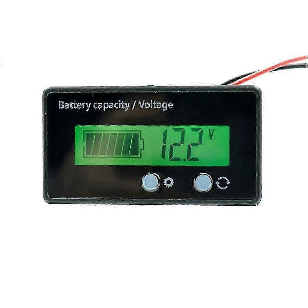 (As Show, One Size) 12 V/24V/36V/48V Battery Capacity Controller Charge- Discharge Monitor Voltage Tester Battery Capacity Tester Voltage Voltmeter 4633396511476