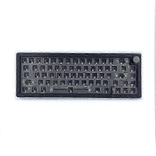 (As show, One size) GMK67 Hot Swappable RGB Backlight Mechanical Keyboard Kit Bluetooth 2.4G Wireless 3 Mode Customized DIY Keyboard Black