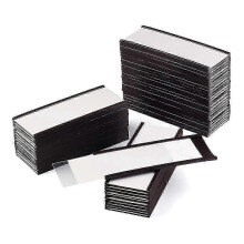 (As show, One size) 40Pack Magnetic C Channel Label Holders for Metal Racks and Shelves with Protective Films and Repla