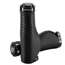 (As show, One size) Bicycle Grips Leather Shockproof Anti-Slip Bicycle Grips Ergonomic Waterproof Dustproof Handle Bike Grips A