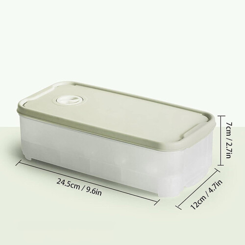 (As show, One size) Plastic Egg Box, Egg Storage Box, Fridge Storage Storage Gearbox 10 Eggs, Egg Storage Box, For Refrigerator (light Green) 1