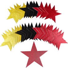(As show, One size) 150 Pieces Glitter Star Cutouts Shining Paper Star Confetti Cardboard Cutouts Stars For Bulletin Board Stars Accents Wall Classroom Party Decoration S
