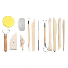 (As show, One size) 13pcs Pottery Clay Tools Ceramic Clay Sculpting Tool Kit Pottery Modeling Carving Tool Gift for Students Beginners Professionals DIY Art Supplies