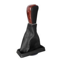 (As show, One size) Car Gear Shift Knob for Land Cruiser with Dust Boot Auto Gear Lever Stick Shift Knob 2008-2015 Wood