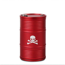 (As show, One size) Car Ashtray with Lid Smell Proof Ash Tray, ashtray for car cup holder (Red, Skull Pattern)