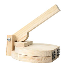 (As show, One size) Wooden Tortilla Press - Wood Tortilla Maker for Homemade Tortillas - Dumplings Roti Tacos & Burritos Traditional Kitchen Tool