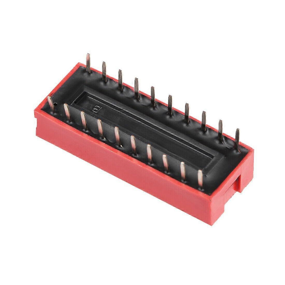 (As Show, One Size) 5Pcs Red Dip Switch 110 Positions 2.54Mm Pitch For Circuit Breadboards Pcb 4632480811492