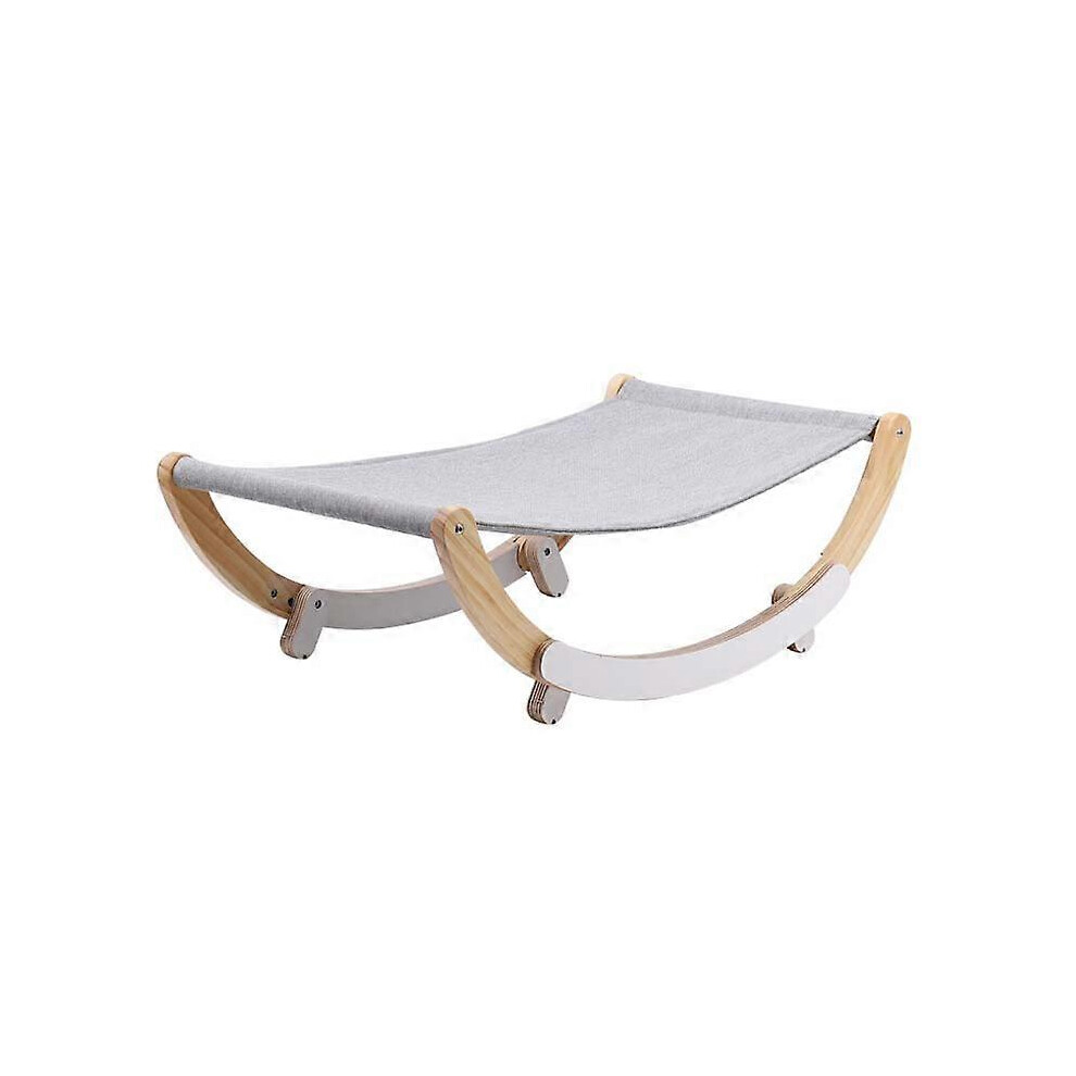 (As show, One size) 2 In 1 Multifunction Pet Cat Hammocks Bed Seat Chair Shakeable Breathable Anti Slip Cat House Home Lounger Stable Wood Cama Gato