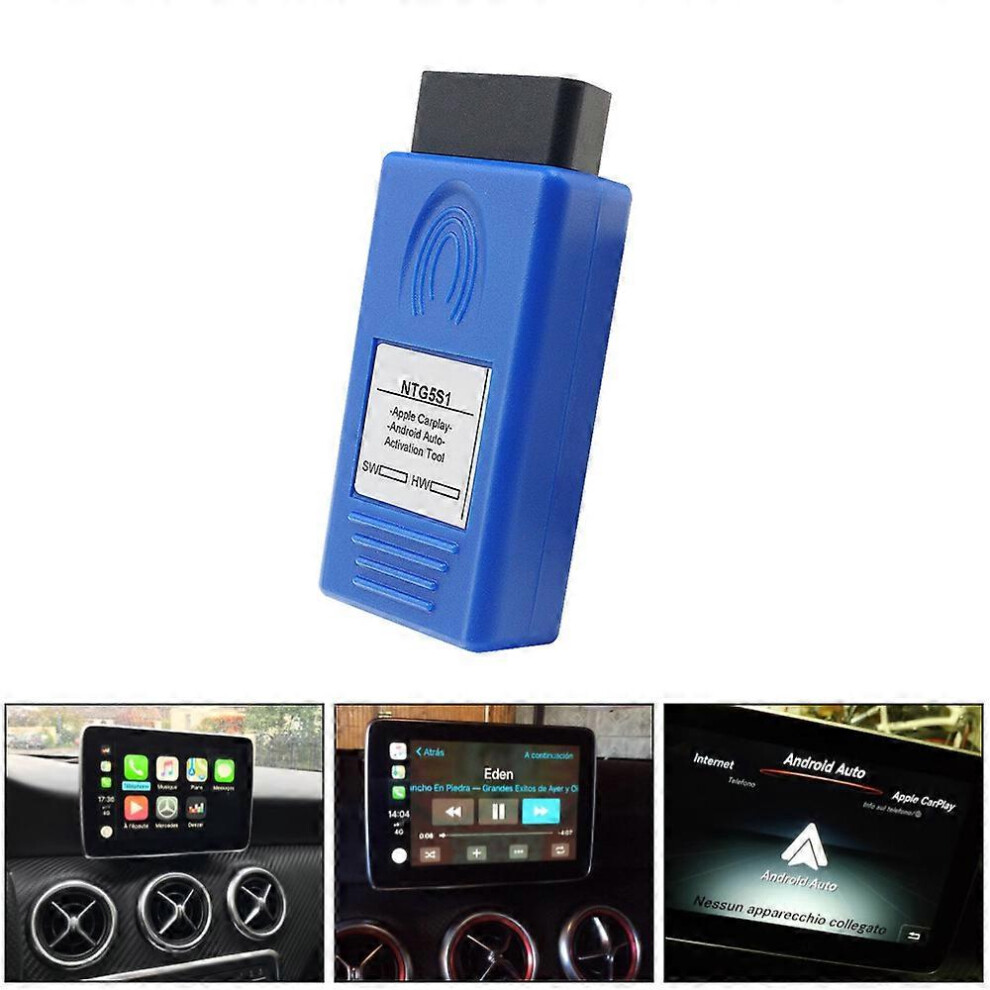 (As Show, One Size) Ntg5s1 Carplay For Apple/Android Ntg5 Obd2 Activation Tool Plug And Play Obd2 For Mercedes/Mercedes Benz 4634009510756
