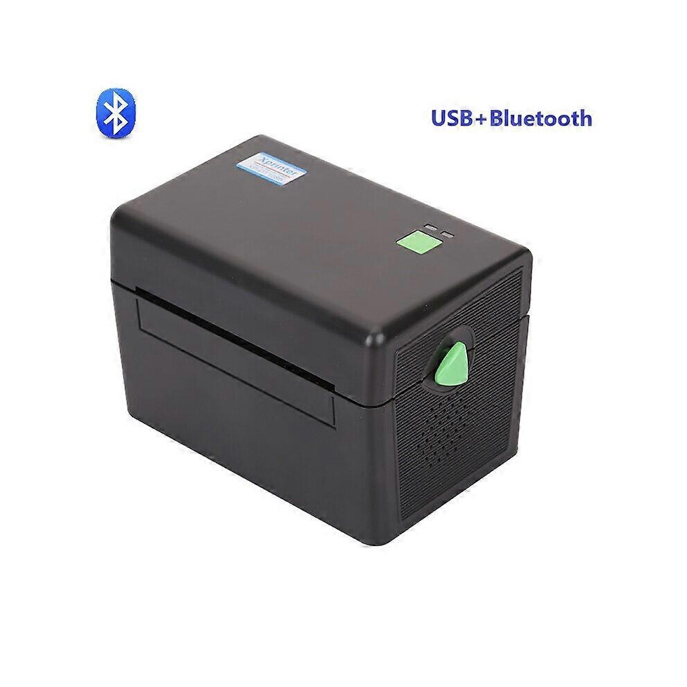 (UK Plug, DT108B USB Bluetooth) 4 inch   label barcode printer thermal label printer 20mm to 108mm thermal sticker printer For UPS/DHL/USPS/FEDEX Labe