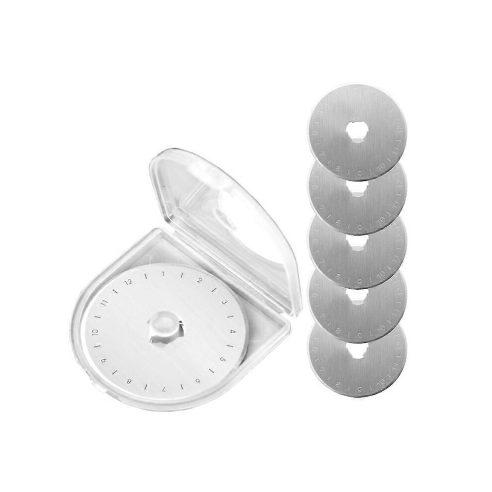 (As show, One size) 10Pcs 45MM SK5 Carbon Steel Rotary Cutter Replacement Sewing Machines Circle Cutter for Paper Quilting Scrapbooking Cutting