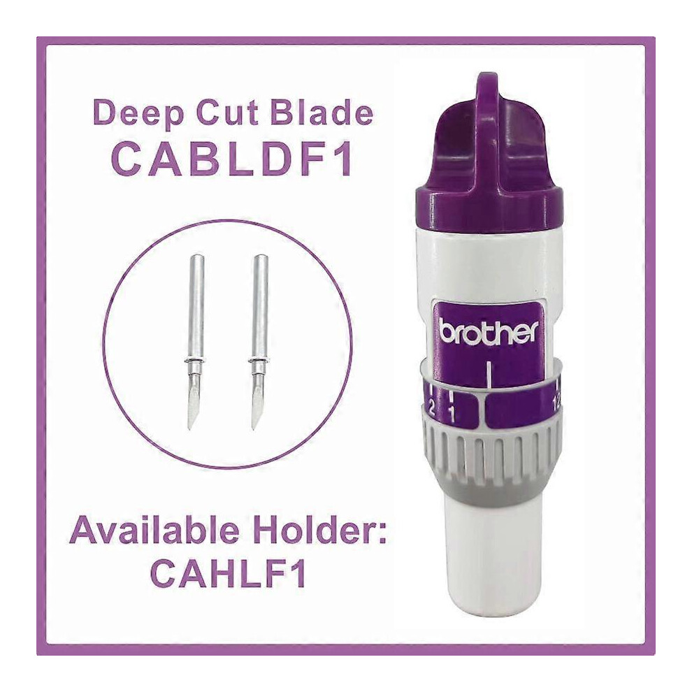 (As show, One size) 2PCS For Brother ScanNCut DX DesinNCut Deep Cut Blade CABLDF1 for Materials Up to 1.5mm Thick Scan N Cut Accessory