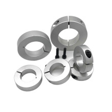 (As show, One size) Bimetal Seal Shield Micro deep Groove Bearing Optical Axis Open Fixed Bearing Stop Shaft Clamp Limit Ring with Screw Scsaw Type