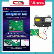 (As show, One size) Newest For Volvo TMS570 OBD Airbag Reset Tool Airbag ECU Reset Clear the Collision Memory No Welding No Opening Cover