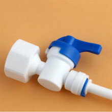(As show, One size) 1/2 Inch Internal Thread To 1/4 Inch Tube Straight Connector Ball Valve Female Joint Aquarium RO Water Filter Reverse Osmosis 1pcs