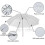 (As show, One size) 33″ Soft Umbrella White Translucent 4-Pack for Studio Photography Lighting 4