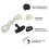 (As show, One size) 3pcs Gasoline Engine Starter Install Pull Handle for Lawn Mower Accessories 2