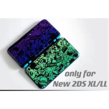 (S) Snap on Case Cover Shell for New 2DS XL/LL Double Sides Designs New