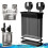 (White)Iron Suction Cup Chopstick Holder Wall Mounted Large Capacity Chopsticks Storage Box Space Saving Moisture-proof Chopstick Cage 2
