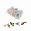 6 Pack Small Mystery Eggs, 3D Printed Dragon Eggs with Colored Dragon Inside 1