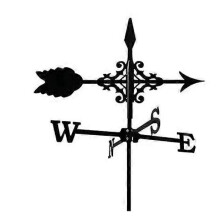 Exquisite Metal Weather Vane Ornament Metal Weathervane with Ornament