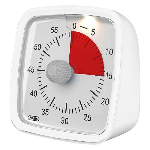 (White) 60- Timer, Classroom Classroom Timer, Countdown Timer and Adults, Time Management Tool for Teaching