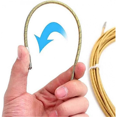 (Wire Threader C) Electrical Spring Wire Threader, Wire Lead Threading Device Tool Fish Tape Faste 1
