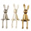 (White) Sitting Bunny Figurine Statue,Ceramic Rabbit Showpiece,Crafts Collectible 1
