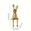 (Silver) Sitting Bunny Figurine Statue,Ceramic Rabbit Showpiece,Crafts Collectible 5