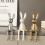 (White) Sitting Bunny Figurine Statue,Ceramic Rabbit Showpiece,Crafts Collectible 4