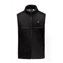 (Black Sliver-3XL) Heating Waistcoat Intelligent Thermostat 2 Heating Zones USB Winter Waistcoat Electric Heated Vest Heat Waistcoat Bodywarmer