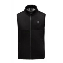 (Black-4XL) Heating Waistcoat Intelligent Thermostat 2 Heating Zones USB Winter Waistcoat Electric Heated Vest Heat Waistcoat Bodywarmer