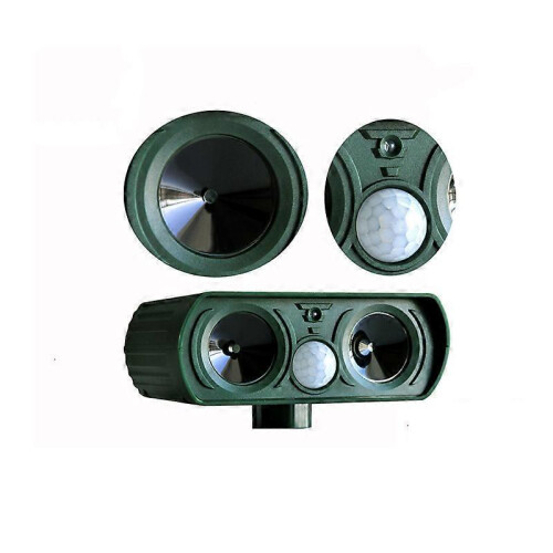 Ultrasonic Cat Repeller, Solar Powered Cat Repeller, Ultrasonic Rodent Repellent with Motion Sensor