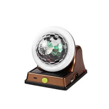 (Golden) Solar Charging Colorful Magic Ball RGB Atmosphere Light, Solar-Disco Ball Light