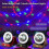 (Red) Solar Charging Colorful Magic Ball RGB Atmosphere Light, Solar-Disco Ball Light 2