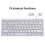 (Black) RYRA Mini Wireless Tablet Keyboard Bluetooth Universal For Tablet ipad cell phone iOS Android Windows 4