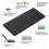 (Black) RYRA Mini Wireless Tablet Keyboard Bluetooth Universal For Tablet ipad cell phone iOS Android Windows 3