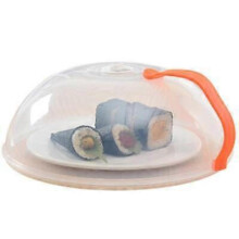 (ORANGE) Professional Microwave Food Cover Microwave Oven Pan Lid Plate Stove Cover Bakew