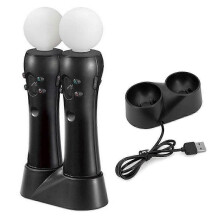 PS4 VR Move Motion Controllers with Dual Charger - Enhanced Gaming Controllers for Virtual Reality -YT4