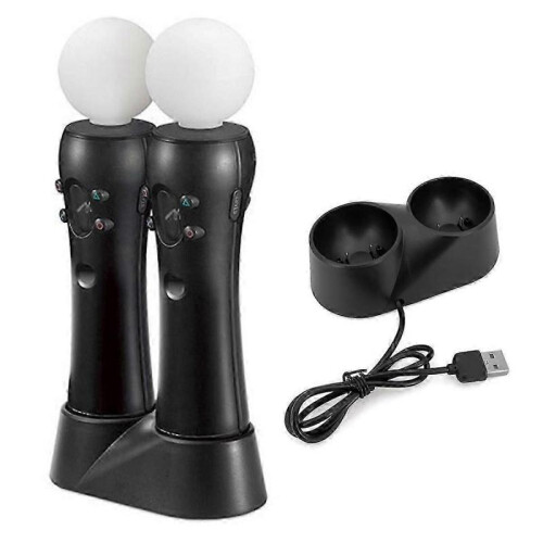 PS4 VR Move Motion Controllers with Dual Charger - Enhanced Gaming Controllers for Virtual Reality -YT4