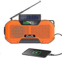 Solar Handcranked Radio 5000mAh Emergency Flashlight