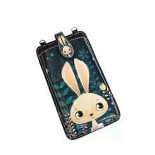 (A8, 08) New Fashion Lady Cell Phone Bag Shoulder Bag PU Retro Cute Printing Messenger Small Square Bag Shoulder Pocket Wallet Pouch Case