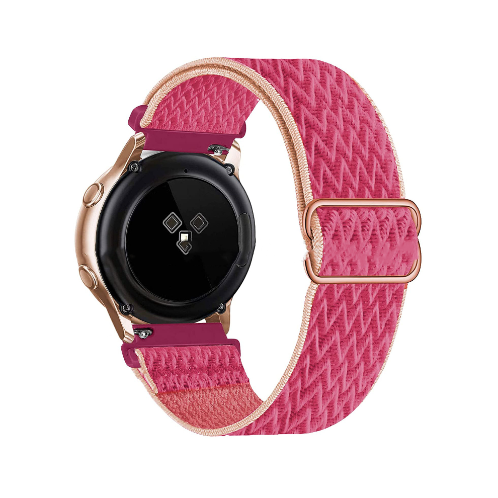 (Pomegranate 12#, For Galaxy Watch 6 40mm) Nylon Strap Fabric Band For Samsung Galaxy Watch 4 5 6 7 40/44mm Classic Pro New-image-OPC-PHK9FGN-NEW