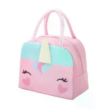 (A) New Portable Fridge Thermal Bag Girl Boy Children's School Thermal Insulated Lunch Box Tote Food Small Cooler Bag Pouch