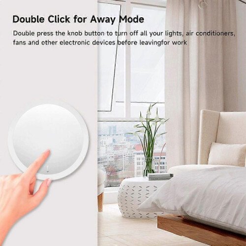 Tuya ZigBee Smart Knob Switch DIY Wireless Scene Button Rotatable Dimmer Switch Home Appliances Automation Linkage Remoter 2