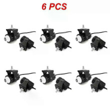 (A4, Style A 6pcs) 1~8PCS Motorcycle Headlight 12V LED Lamp Light Bulbs Dual Color Fog Light Headlamp 12000lm for Moto Scooters Accessories