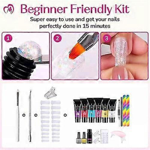 (D) Nailsala Poly Nail Kit, Nailsala Gel Kit, Nailsala Press on Nails Kit 1